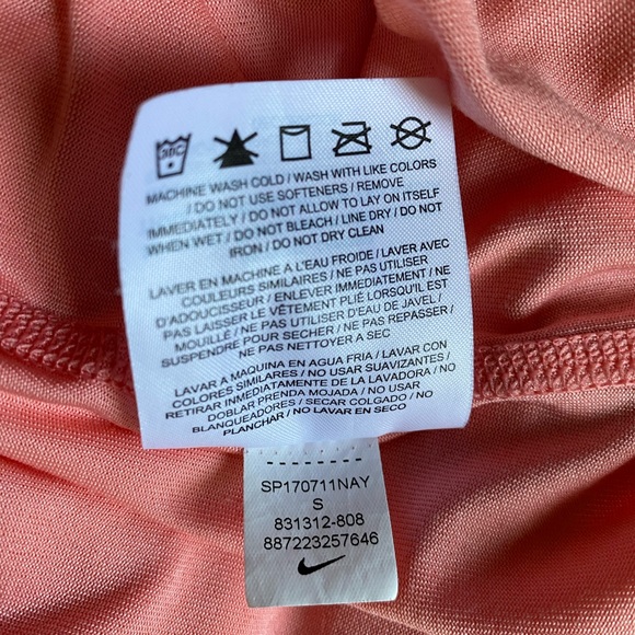 Nike Logo Tank Top. Coral. Size S. Dry-fit. - Picture 2 of 4